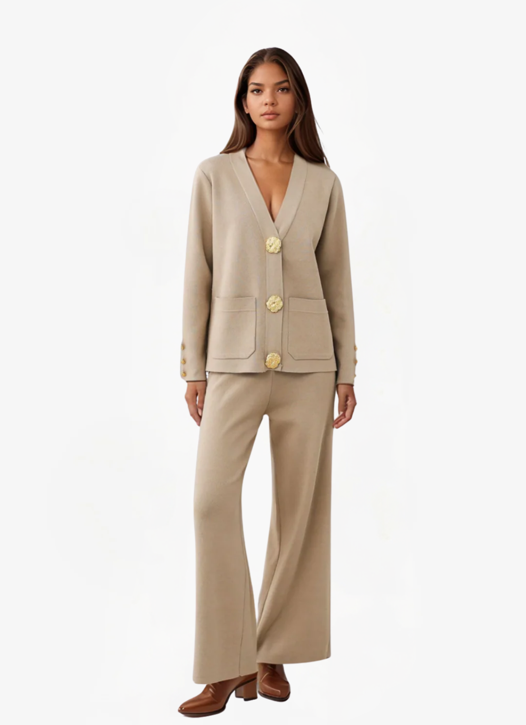 ELYRA™ | Ensemble tricot avec patte de boutonnage
