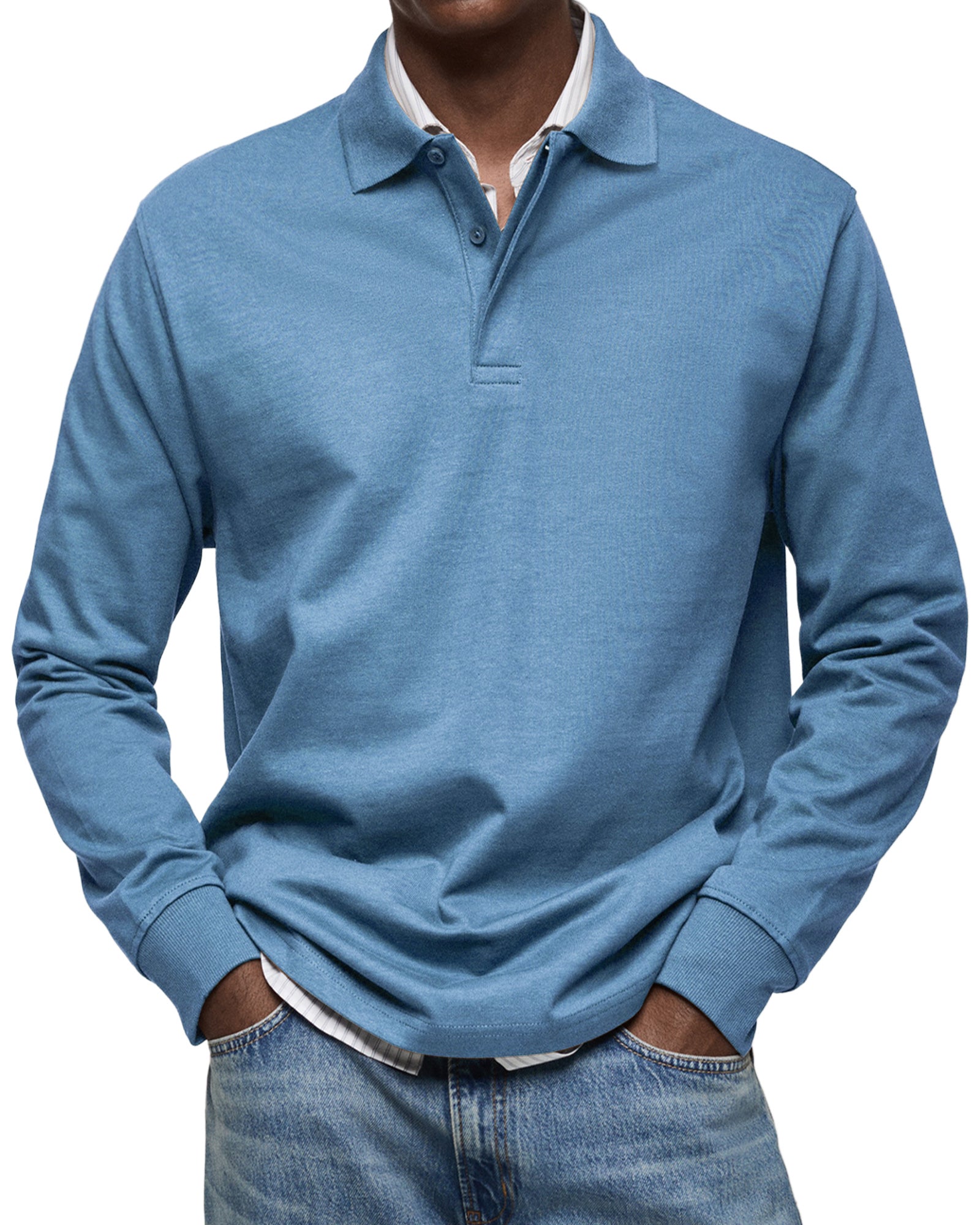 Jason | The Long-Sleeve Luxury Polo