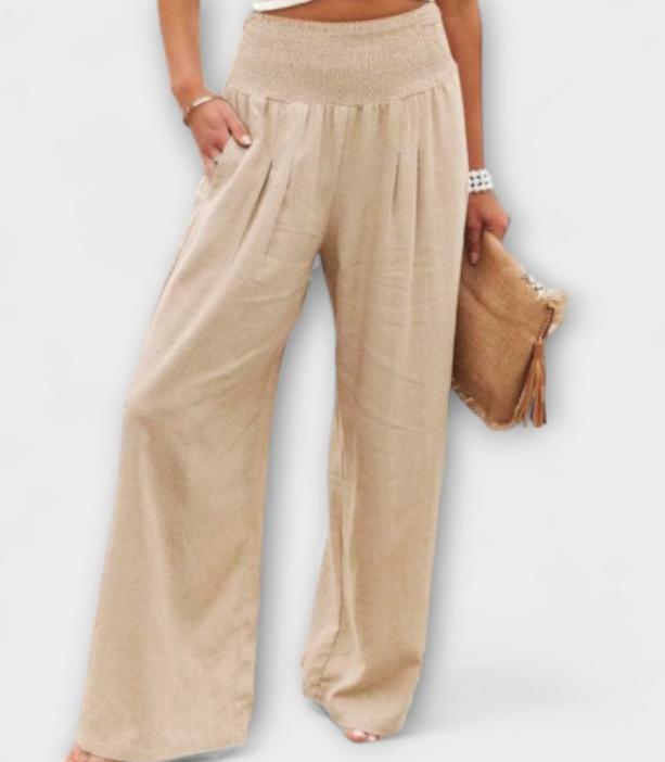 ELYRA™ | Casual Wide-Leg Linen Trousers