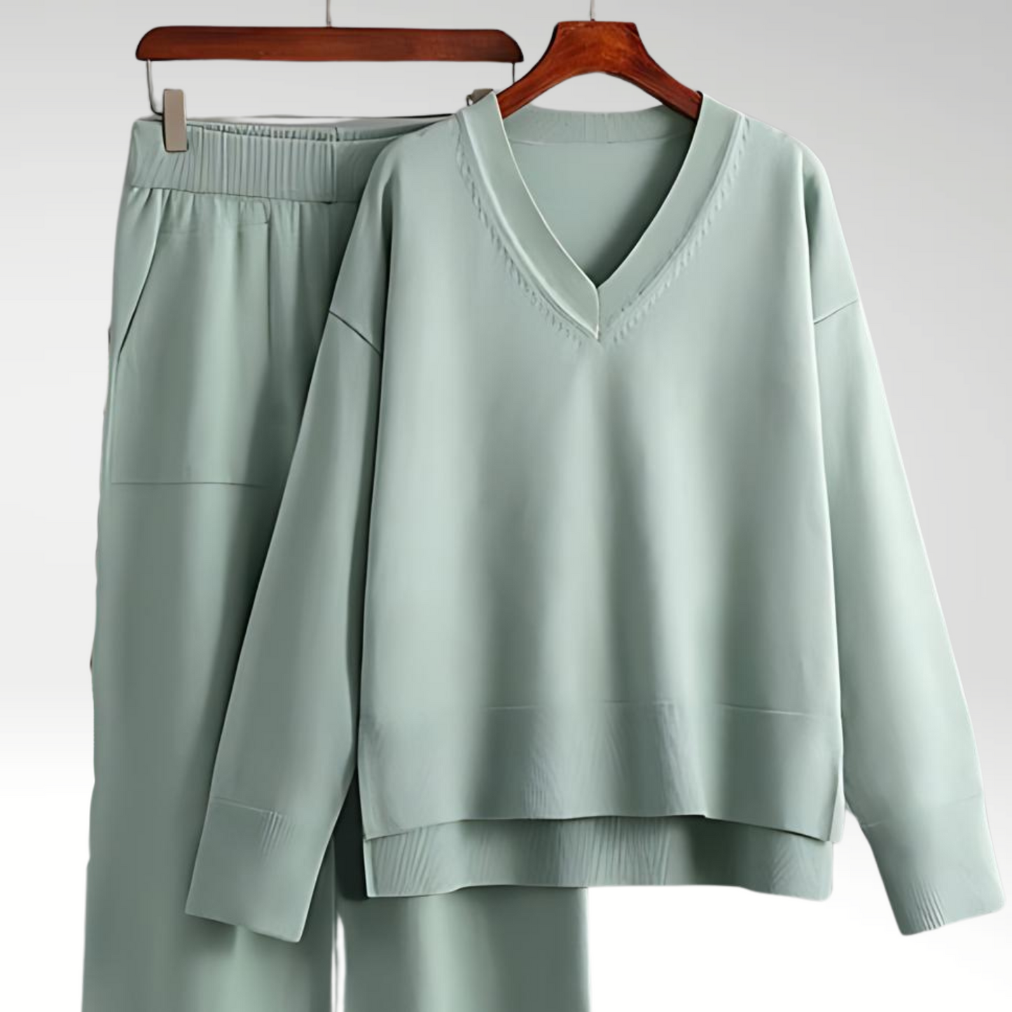 ELYRA™ | Luxe Two-Piece Set with V-Neck