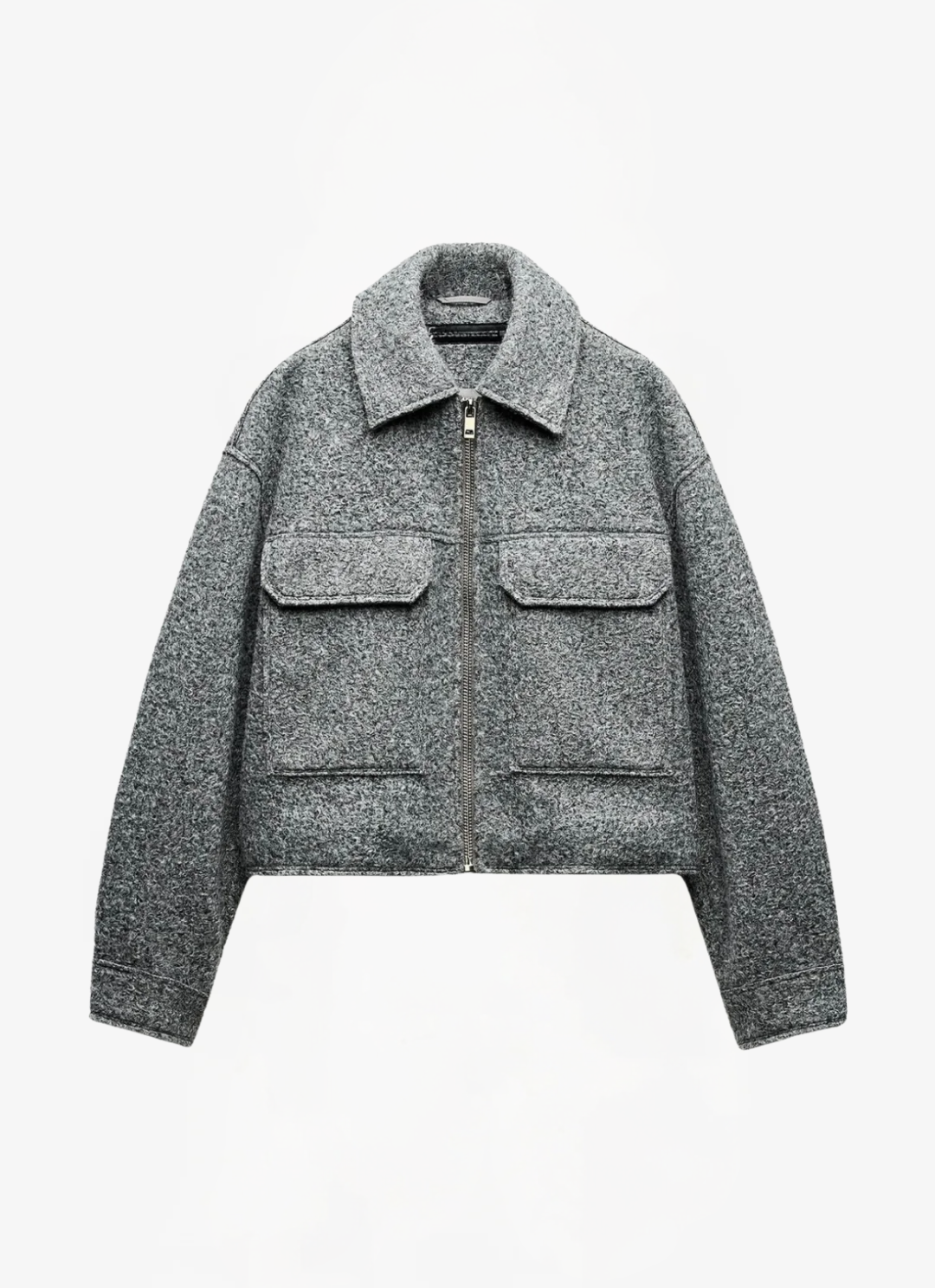 ELYRA™| Grey Boucle Jacket