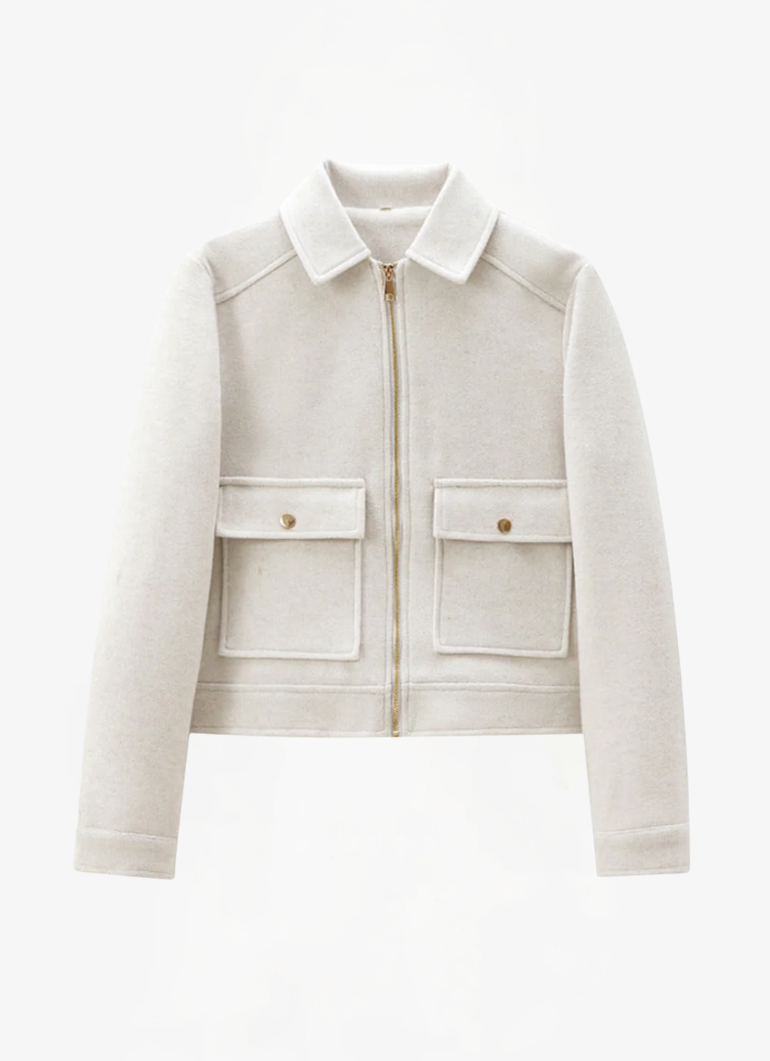 ELYRA™ | Zip-Up Tweed Jacket