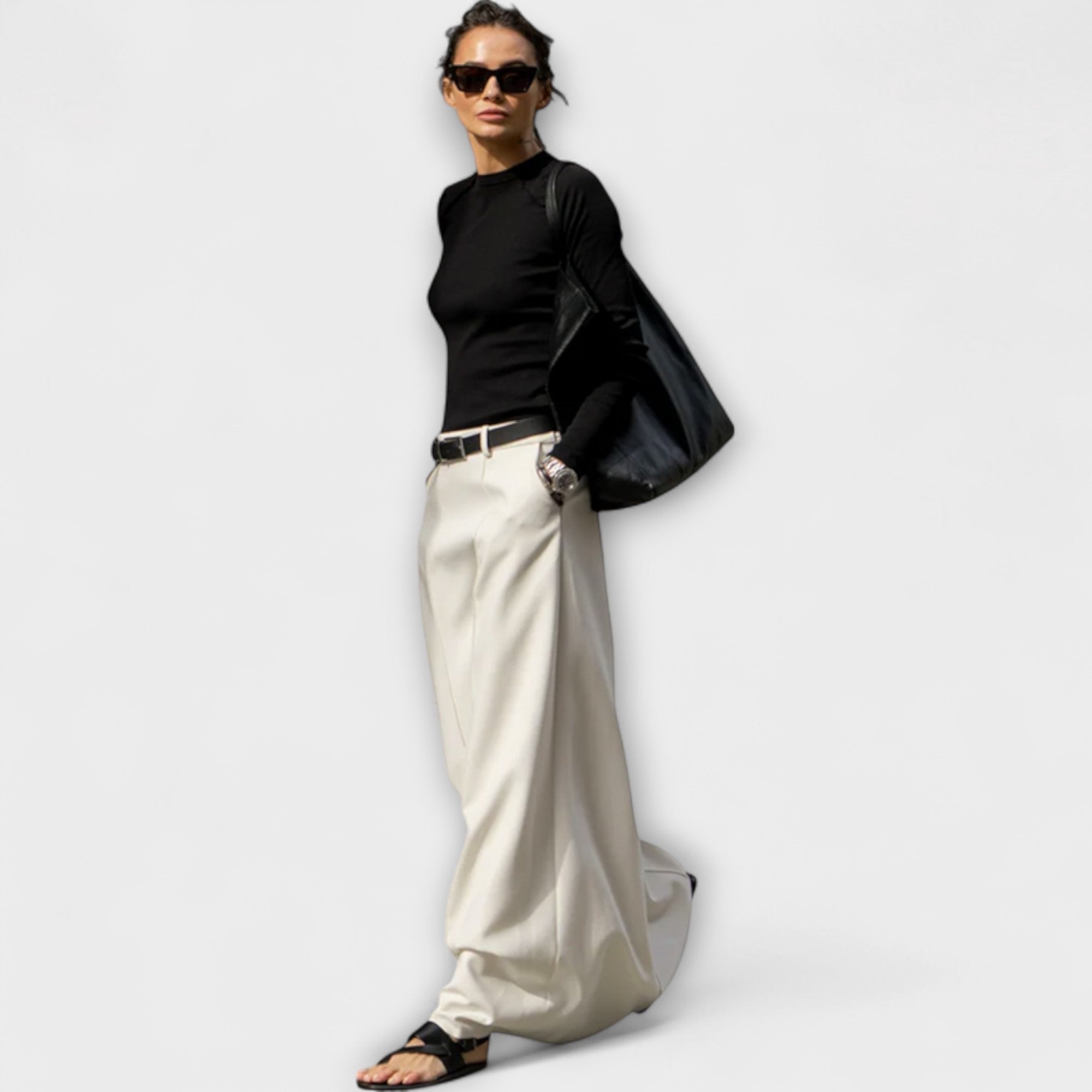 ELYRA™ | Jupe H-Ligne en coton, style urbain contemporain