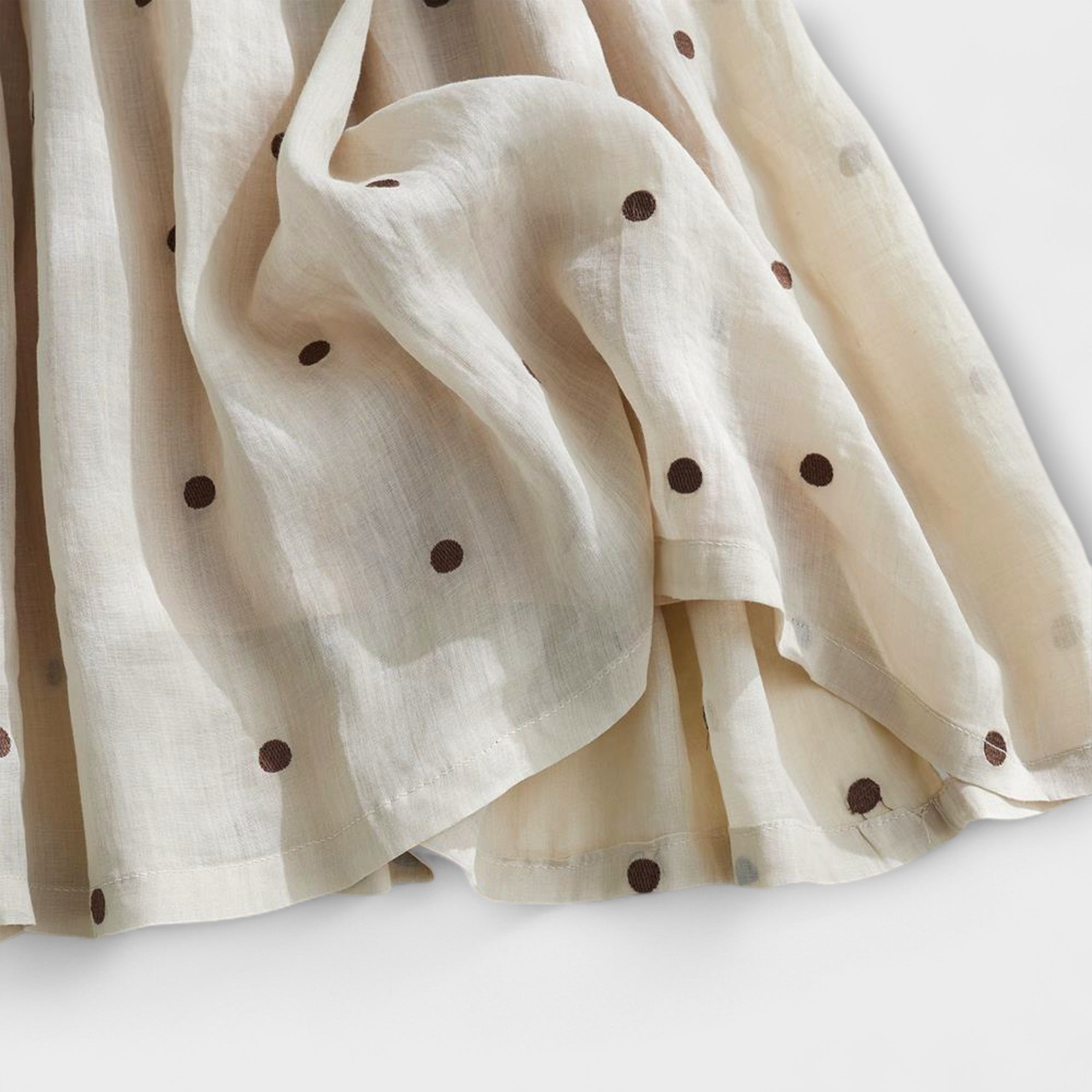 ELYRA™ | Jupe à pois en coton-lin