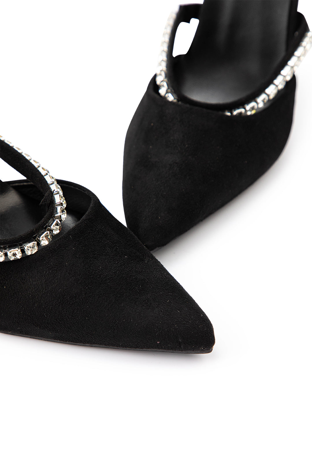 ELYRA™ | High Heeled Sandals, Pointed Toe, Embellished with Rhinestones
