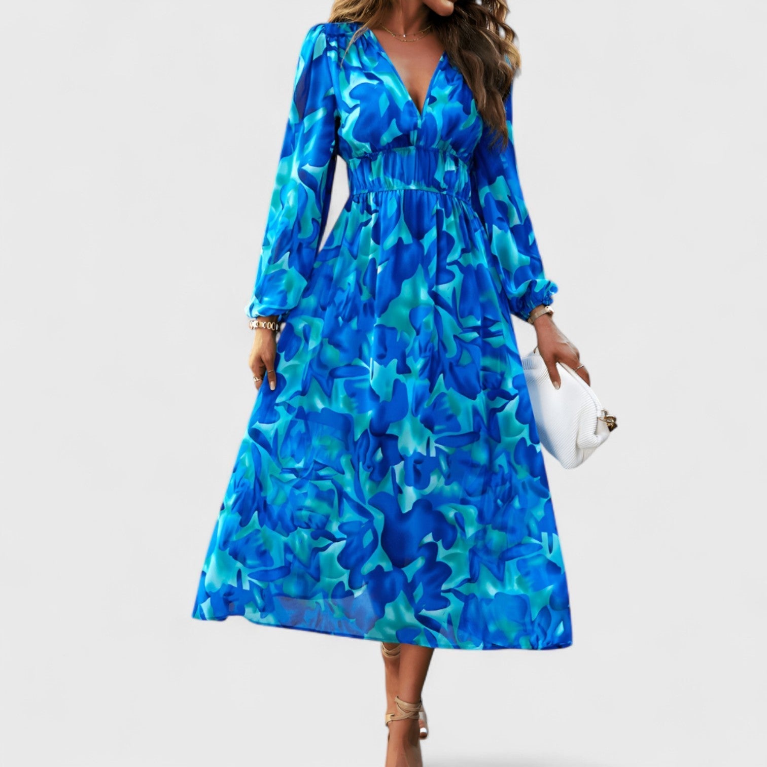 ELYRA™ | Long Bohemian Print Dress