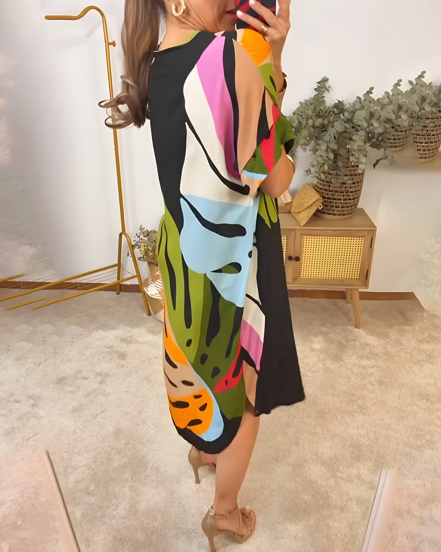 ELYRA™ | Long flowy dress with colourful patterns