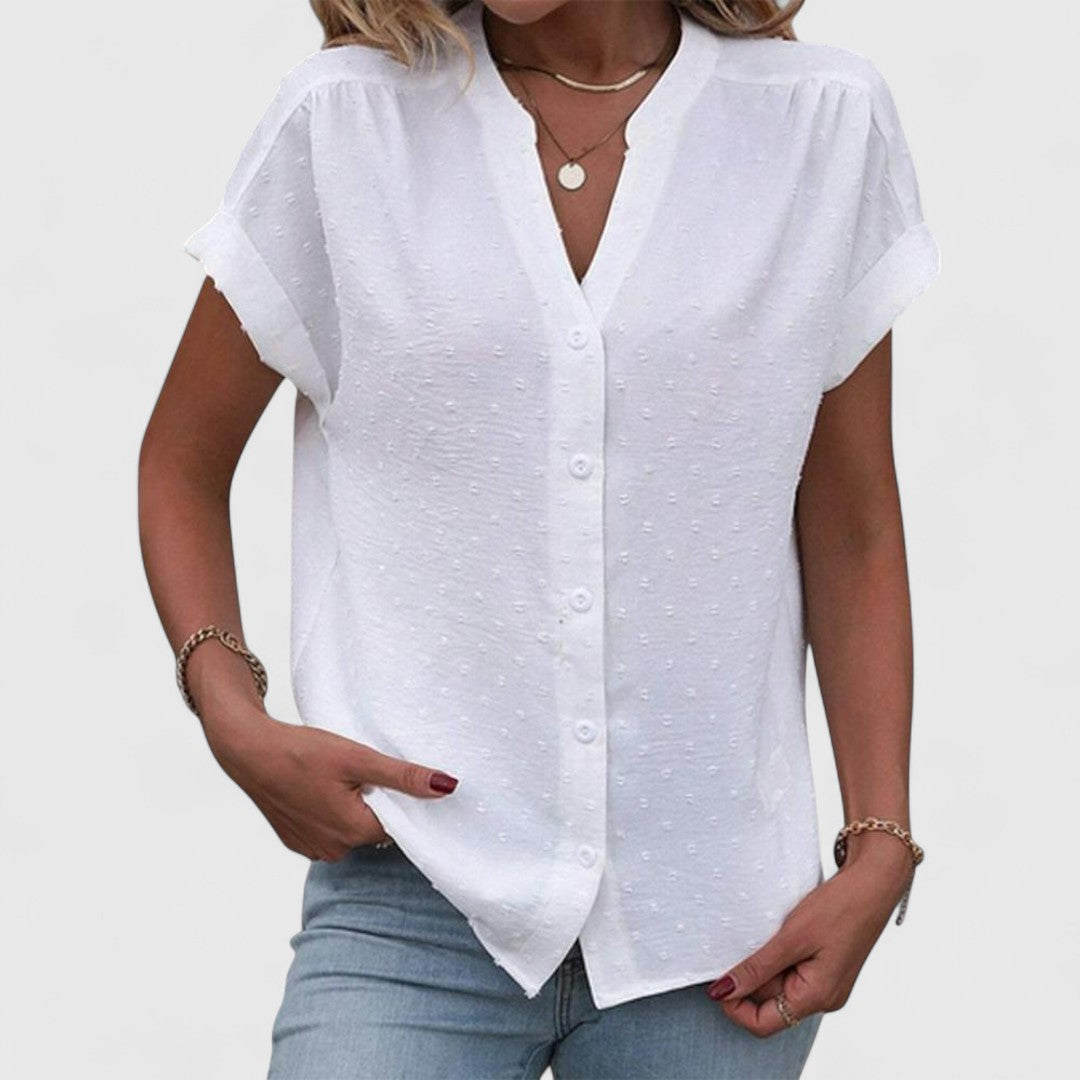 ELYRA™ | Chemise d'été en lin à manches courtes
