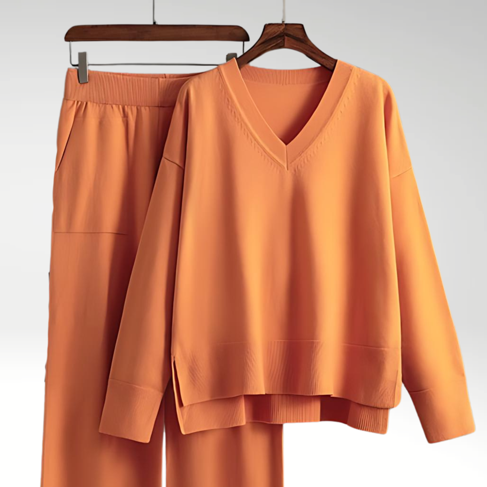 ELYRA™ | Ensemble Deux Pièces Luxe à Col en V
