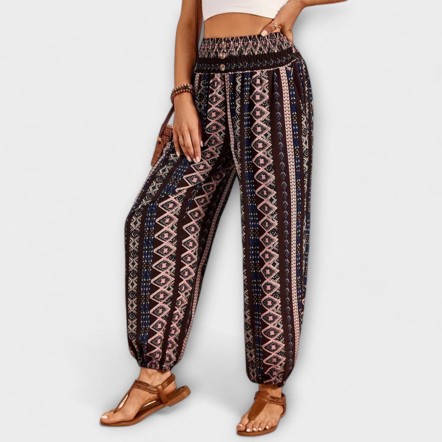 ELYRA™ | Ethnic Graphic Print Trousers