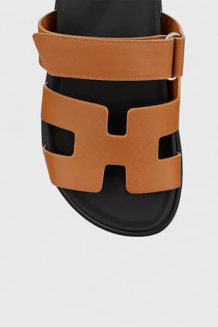 ELYRA™ | Leather Summer Sandals with Crossed Straps