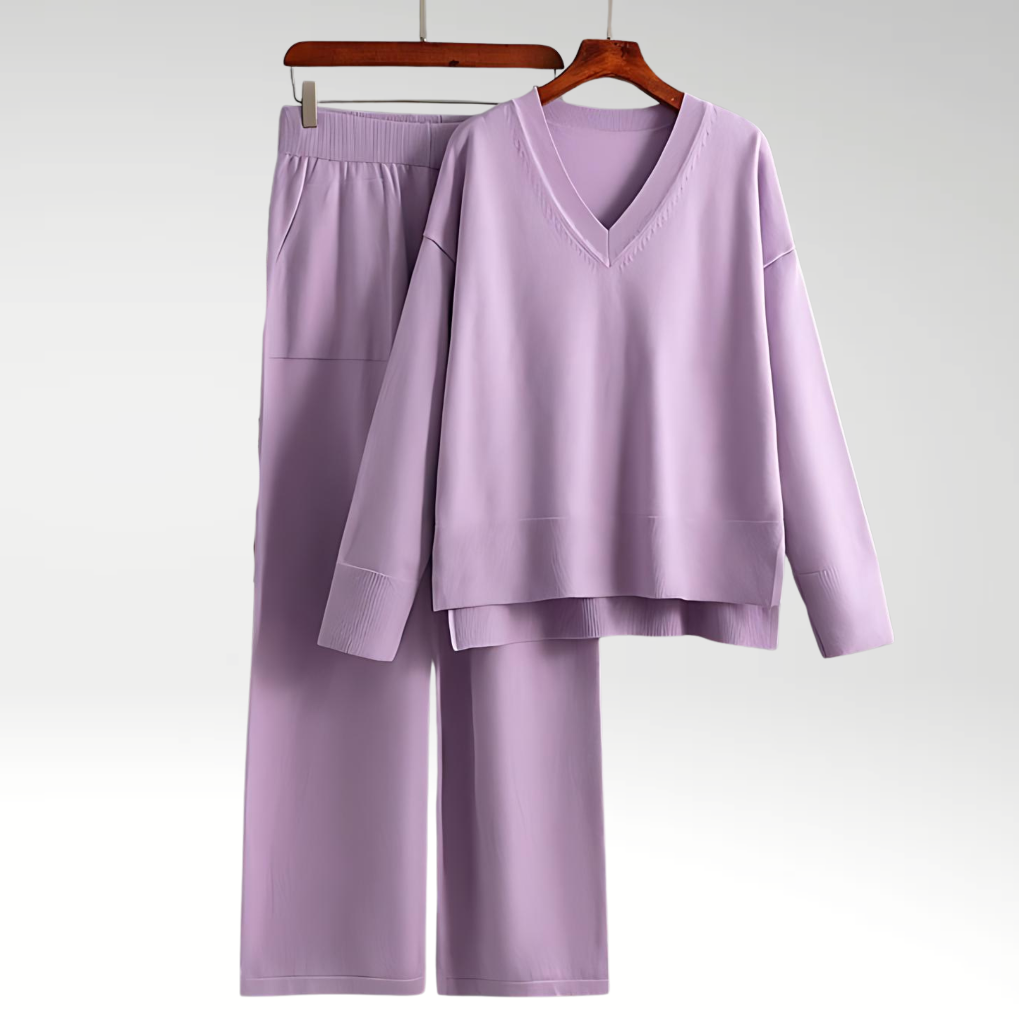 ELYRA™ | Luxe Two-Piece Set with V-Neck