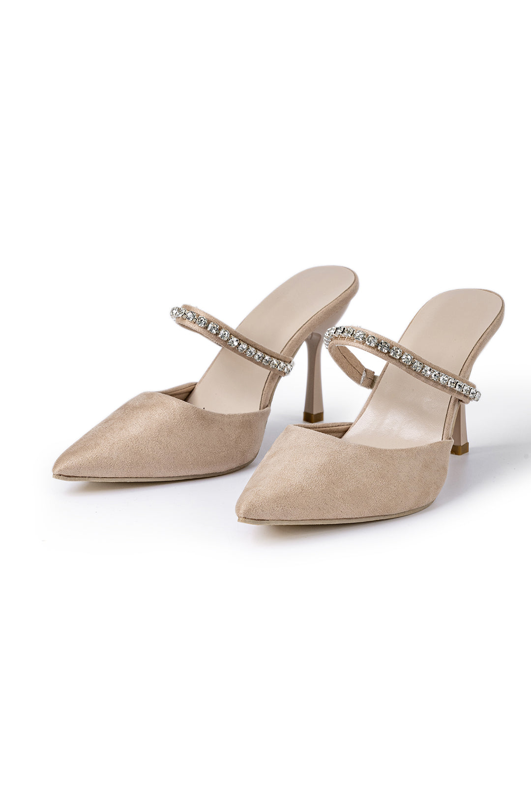 ELYRA™ | High Heeled Sandals, Pointed Toe, Embellished with Rhinestones