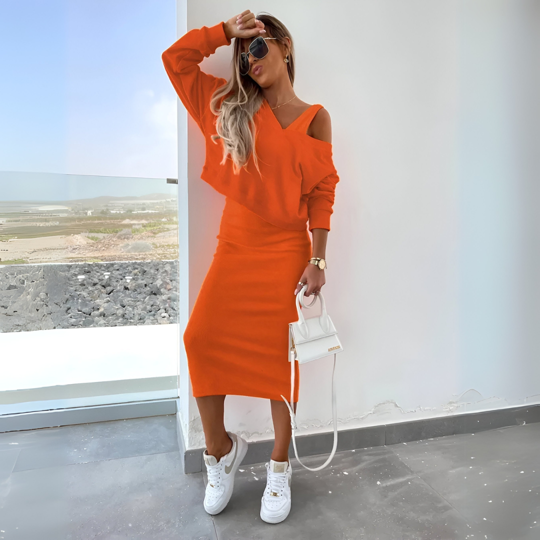 ELYRA™ | Off-Shoulder Two-Piece Set