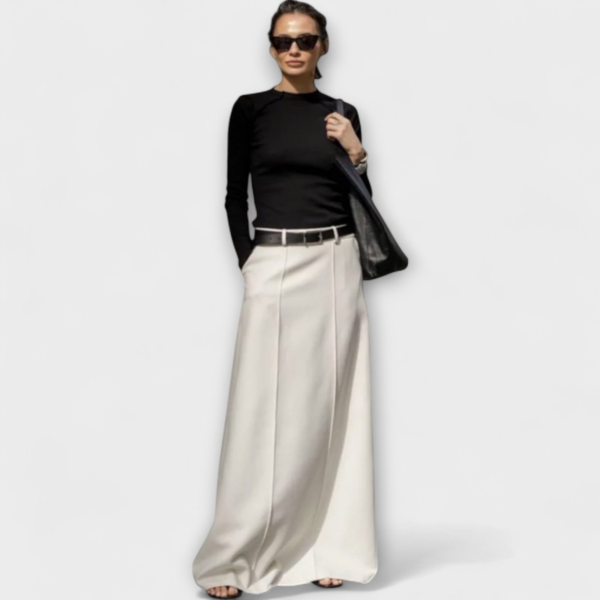 ELYRA™ | Jupe H-Ligne en coton, style urbain contemporain