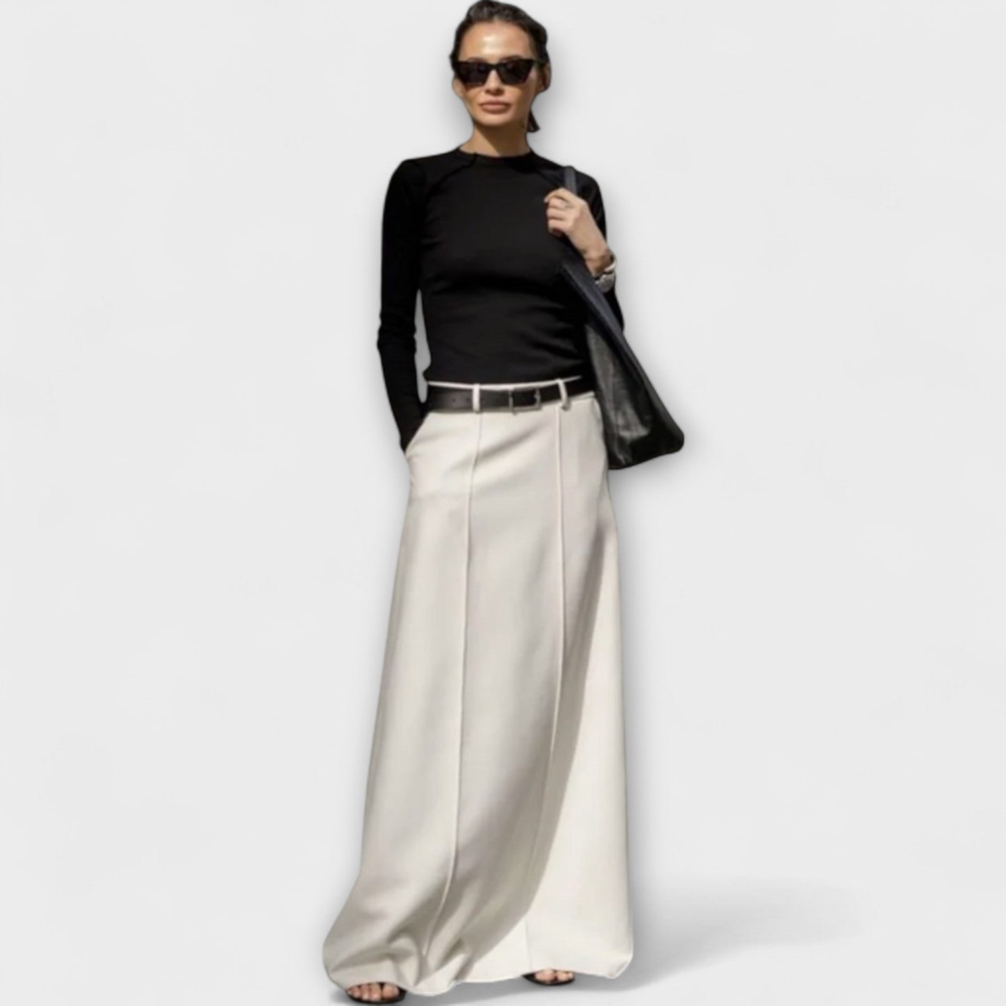 ELYRA™ | H-Line Cotton Skirt, Contemporary Urban Style