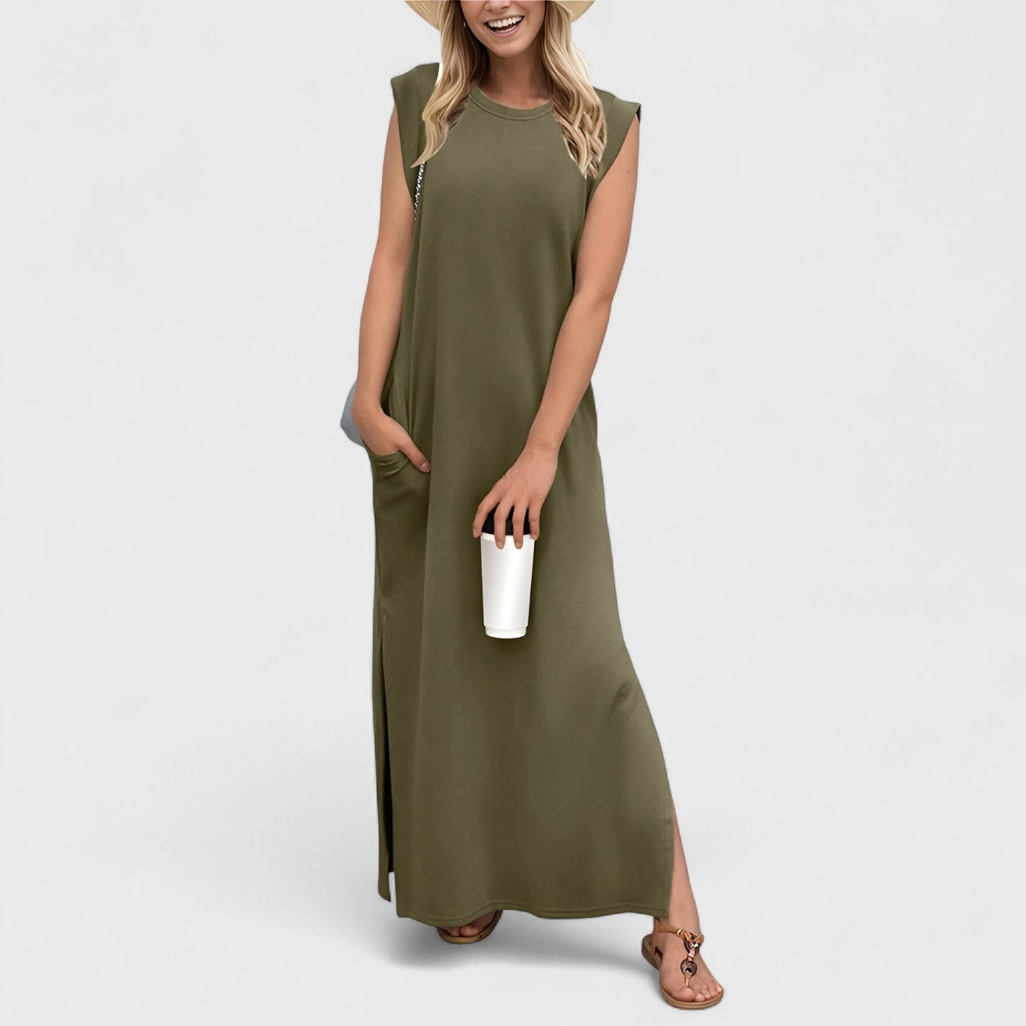 ELYRA™ | Casual Long Dress with Slit