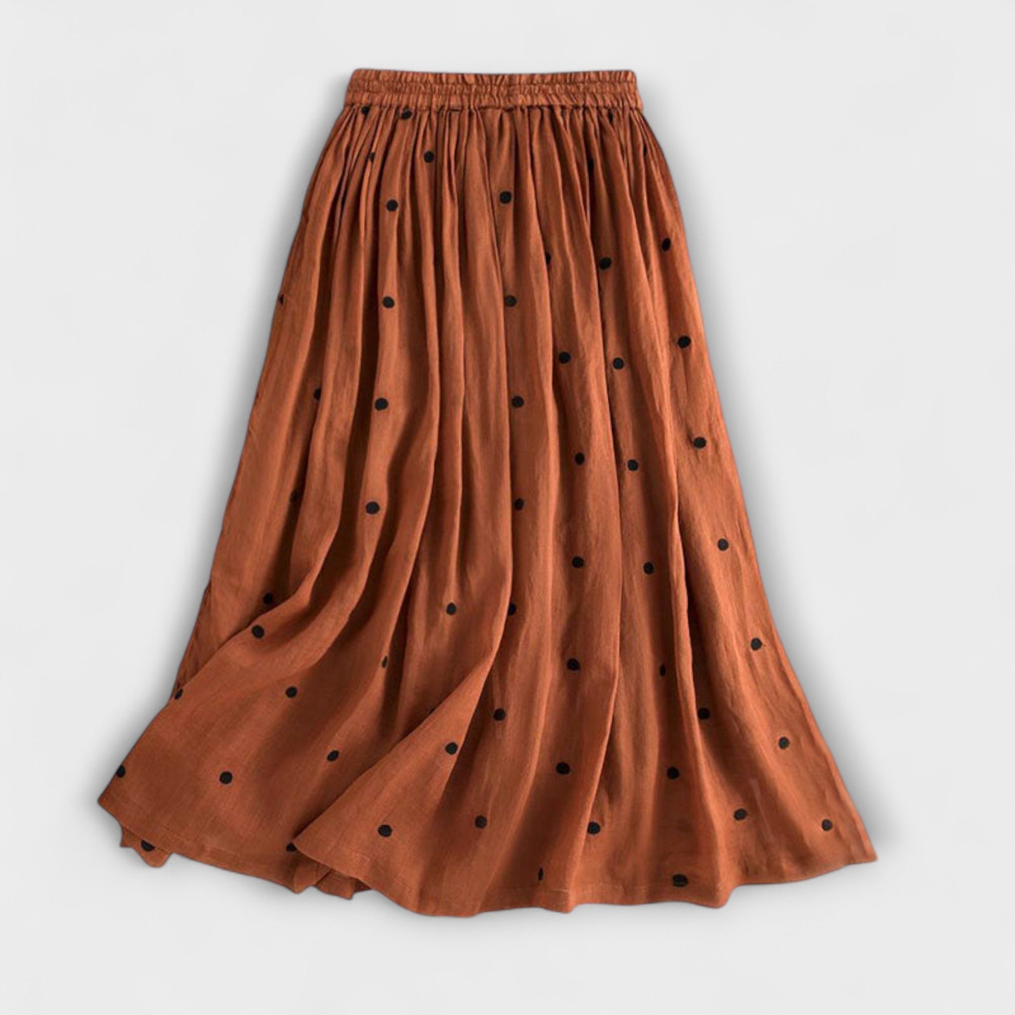 ELYRA™ | Jupe à pois en coton-lin