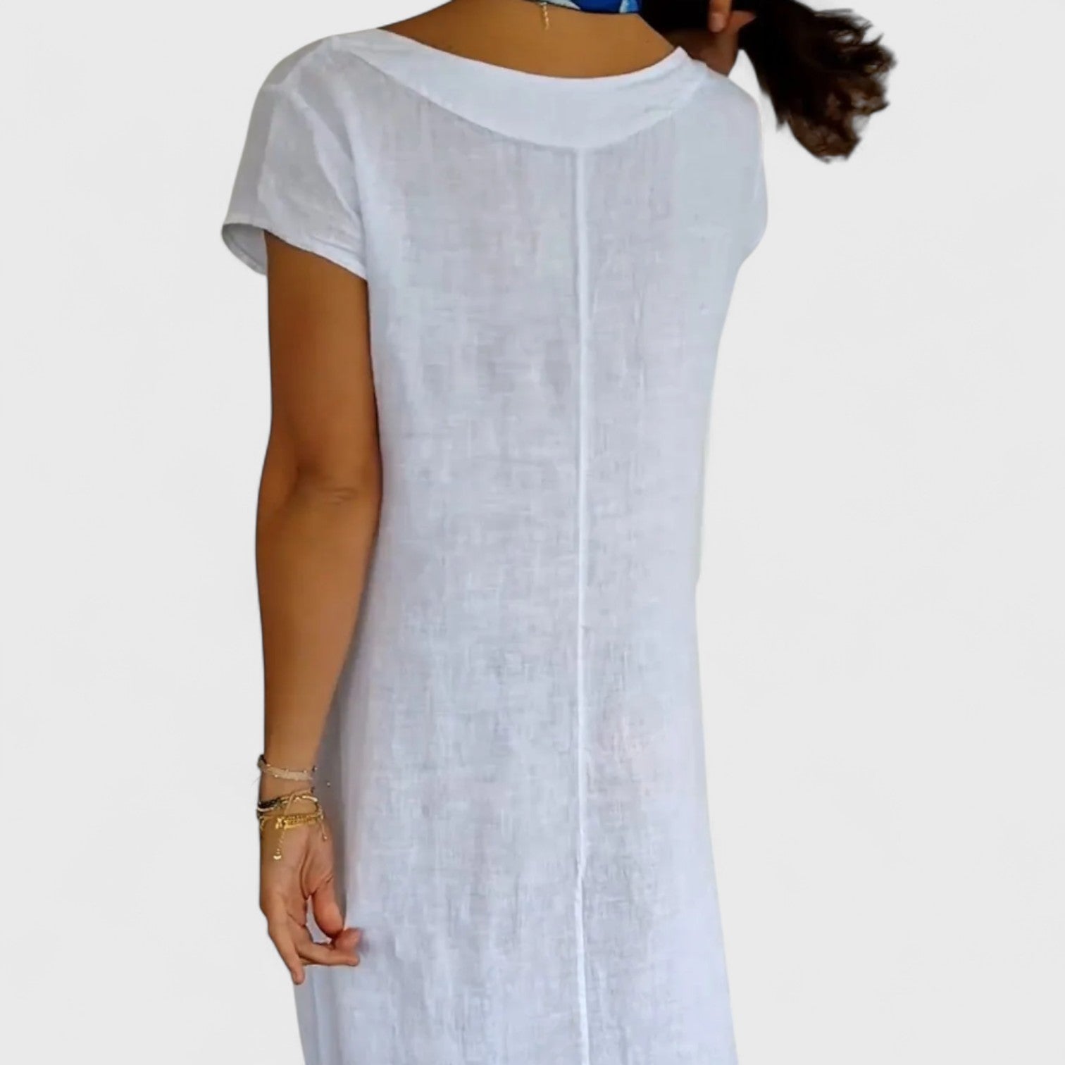 ELYRA™ | Margot fluid trapeze dress with pockets