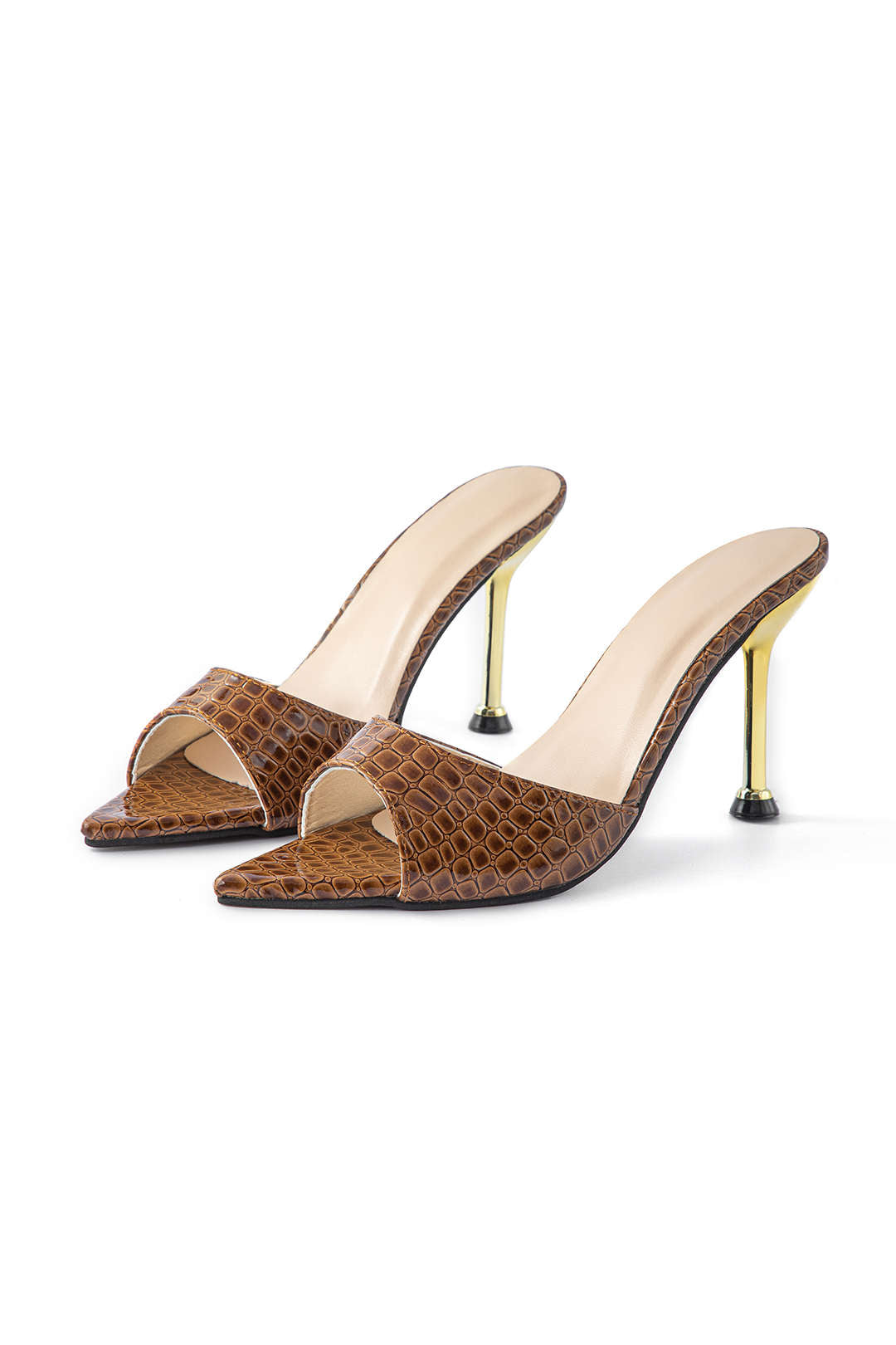 ELYRA™ | High Heeled Sandals, Open Toe, No Ankle Strap