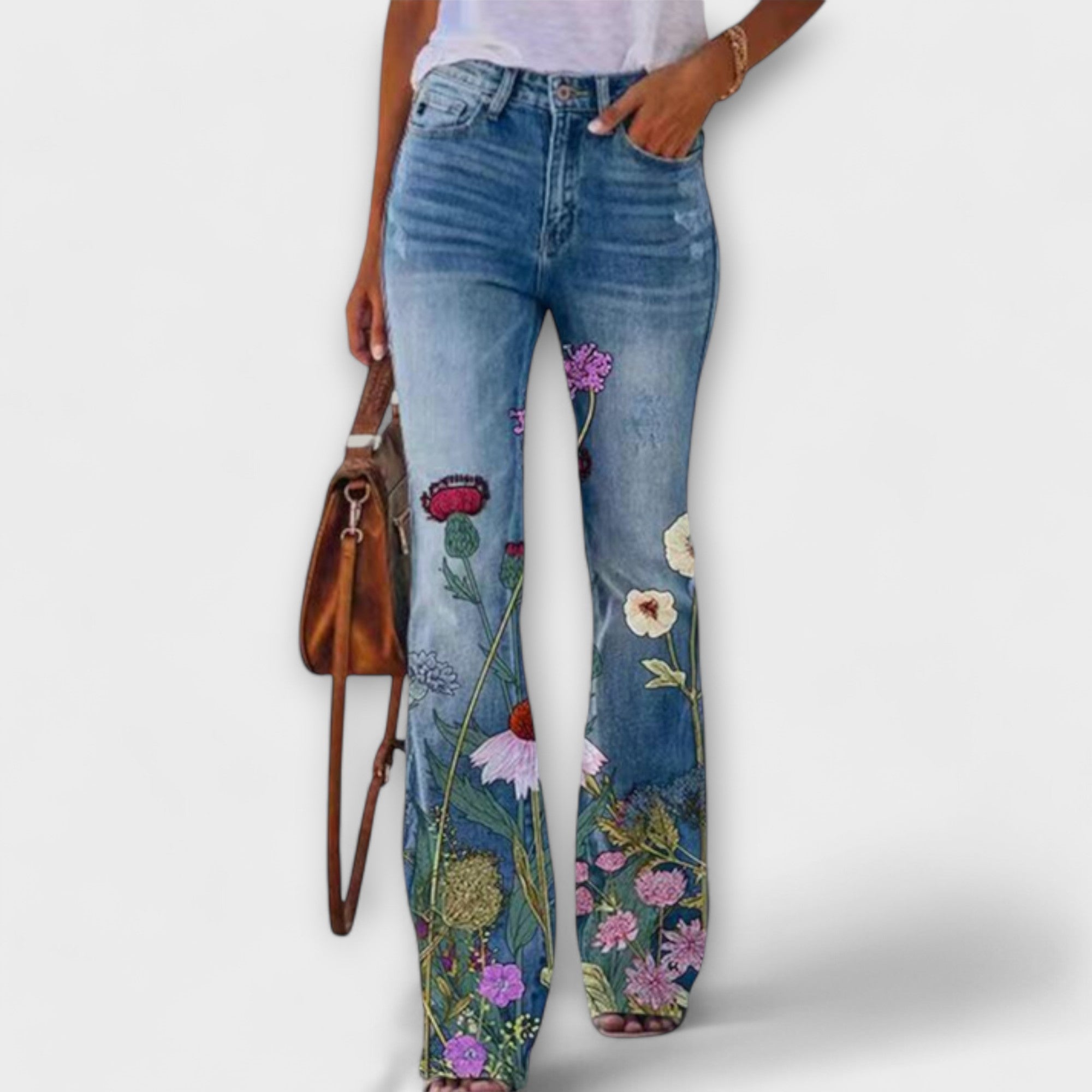 ELYRA™ | Floral Trousers with Colourful Patterns