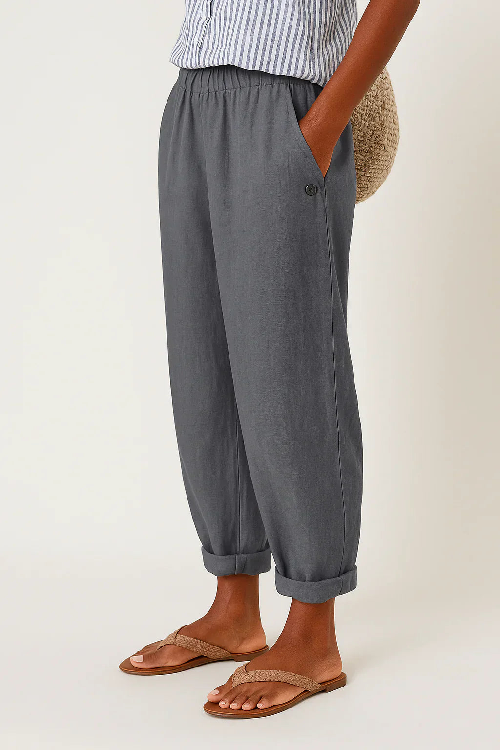 ELYRA™ | Pantalon fluide en lin léger et confortable