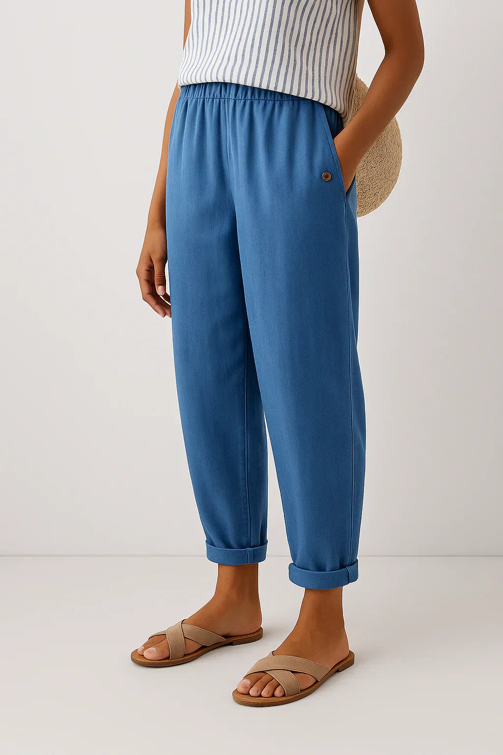 ELYRA™ | Pantalon fluide en lin léger et confortable