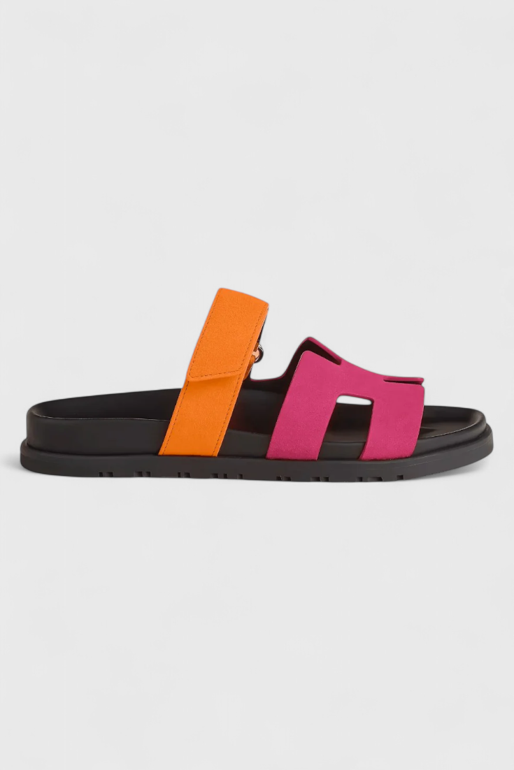 ELYRA™ | Leather Summer Sandals with Crossed Straps