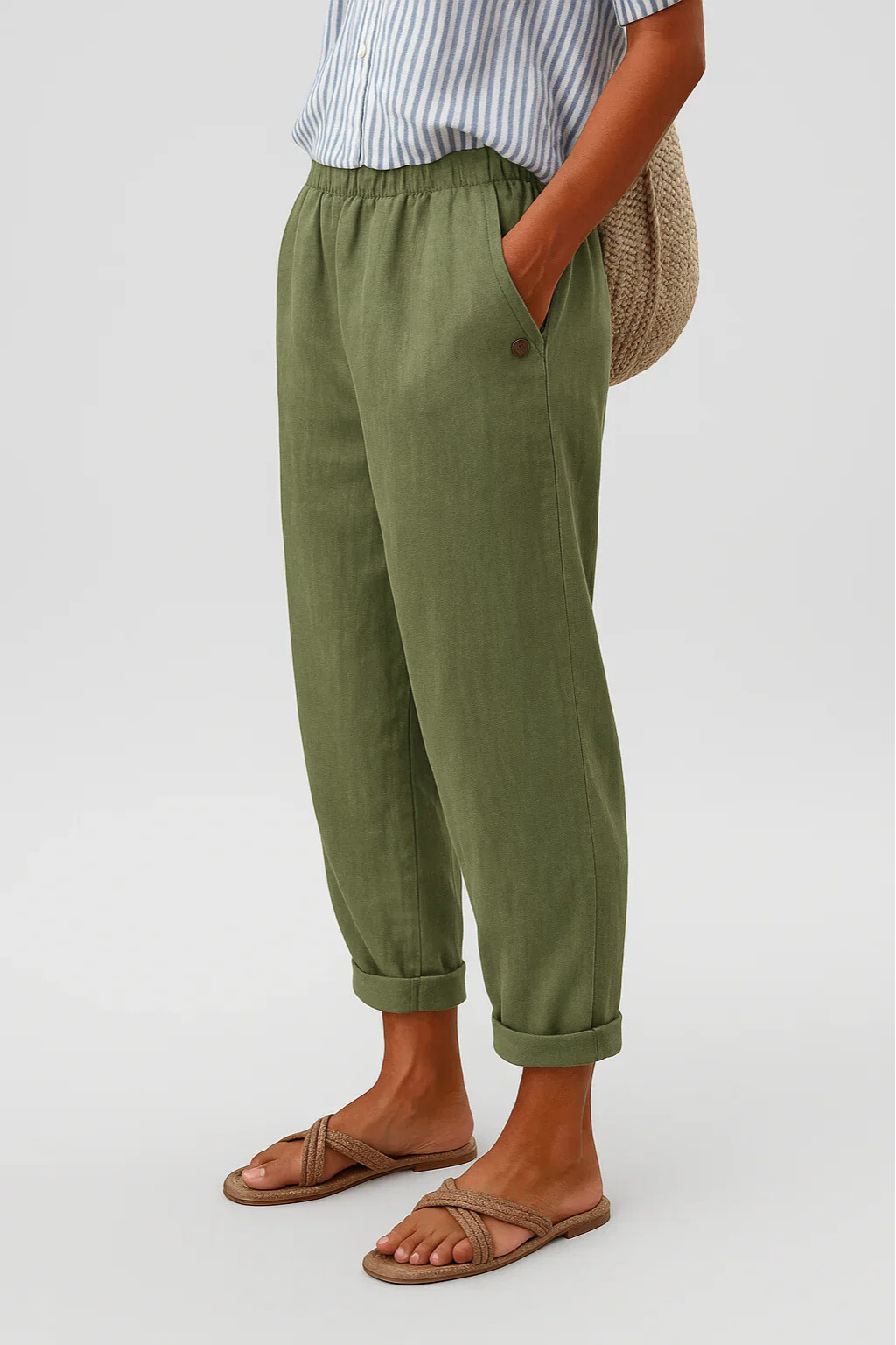 ELYRA™ | Pantalon fluide en lin léger et confortable