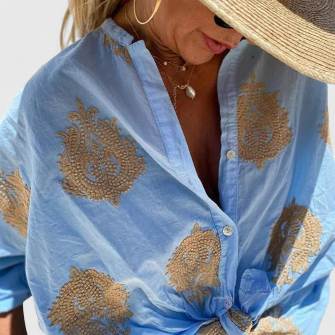 ELYRA™ | Chemise légère en coton à manches courtes