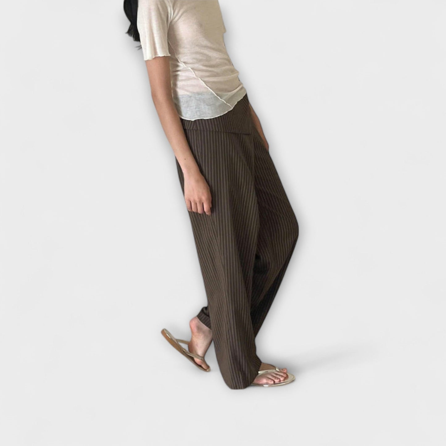 ELYRA™ | Striped Foldable Trousers