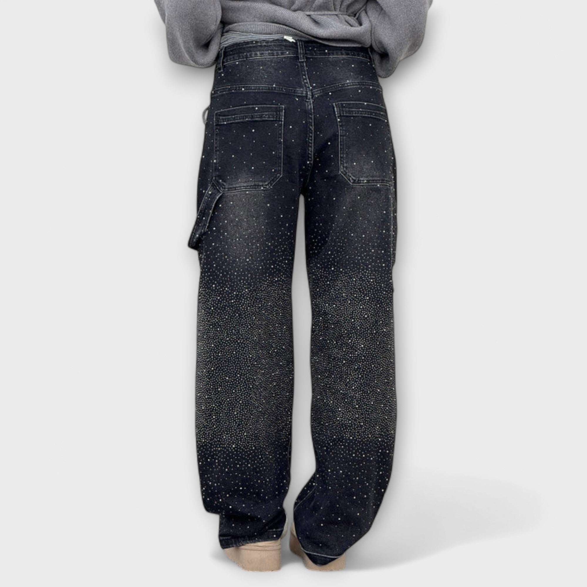 ELYRA™ | Jeans en denim brillant style balloon carpenter