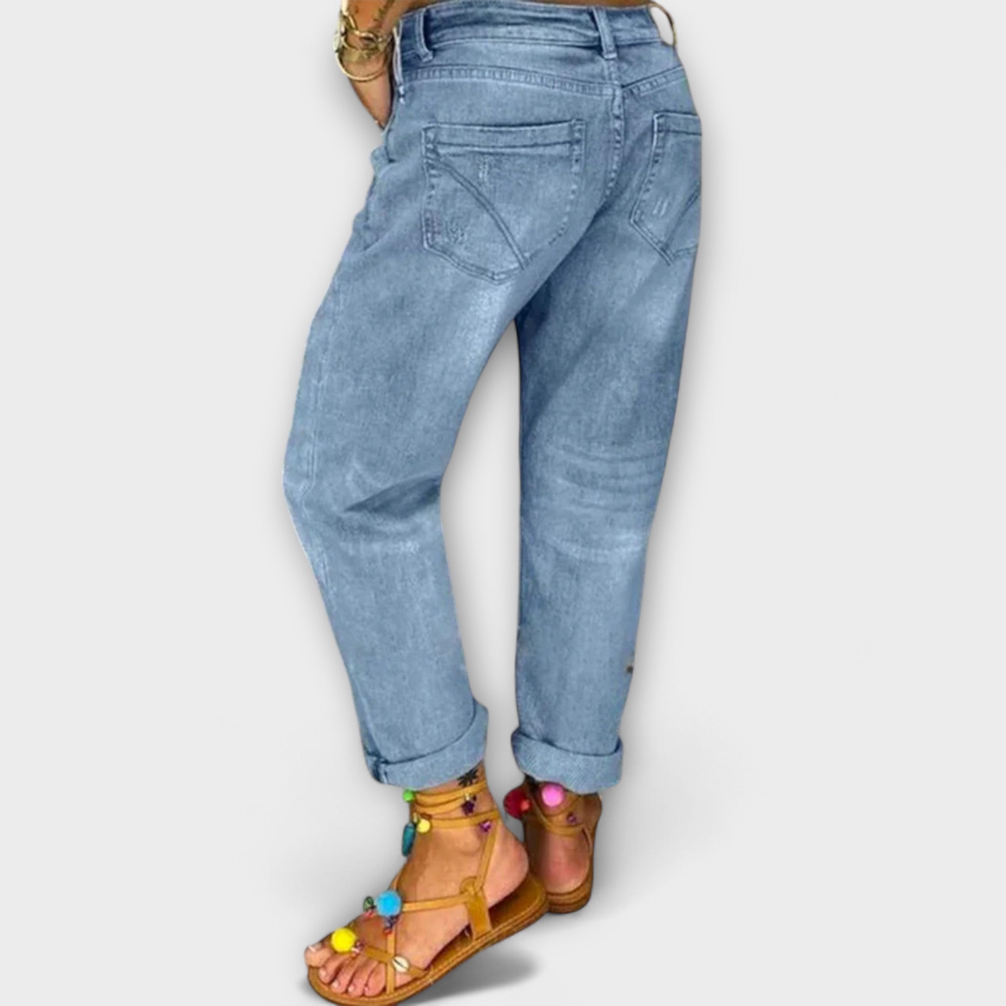 ELYRA™ | Jean coupe droite en denim brut