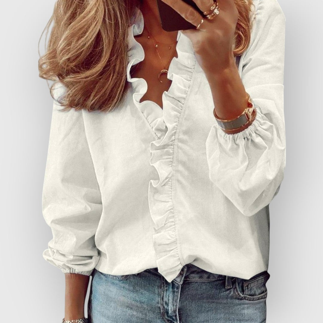 ELYRA™ | Striped Linen Shirt