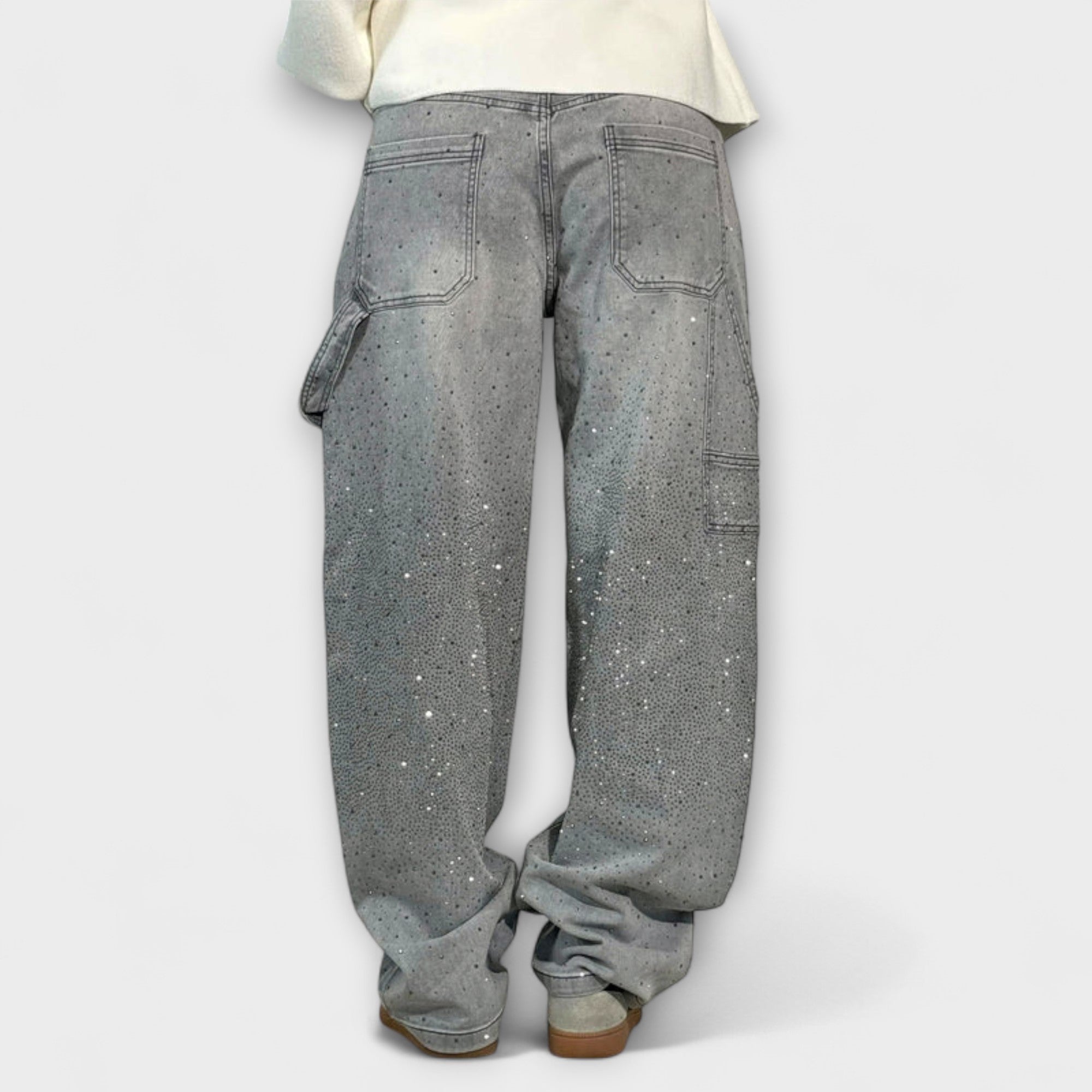 ELYRA™ | Jeans en denim brillant style balloon carpenter