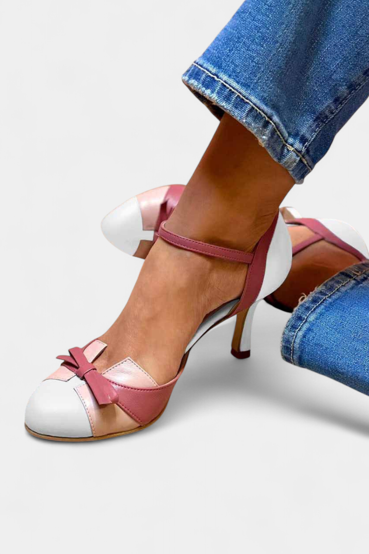 ELYRA™ | Black Leather Orthopaedic Heels
