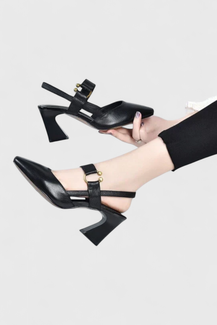 ELYRA™ | Comfortable Leather Heeled Shoes