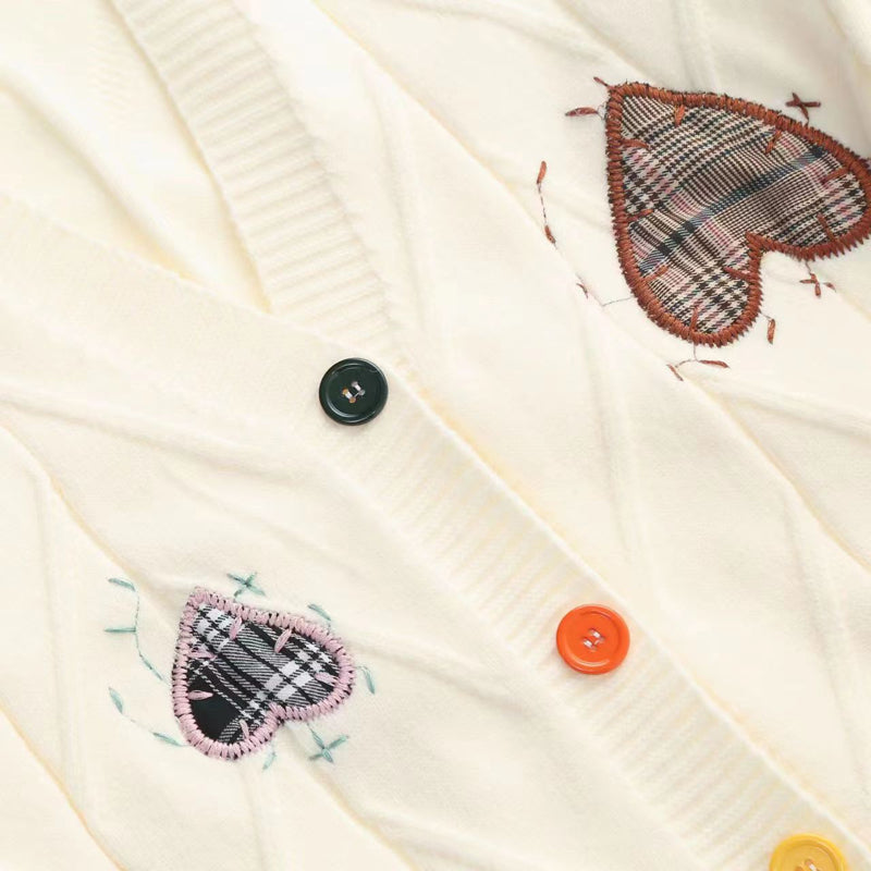 ELYRA™ | Embroidered Heart Knit