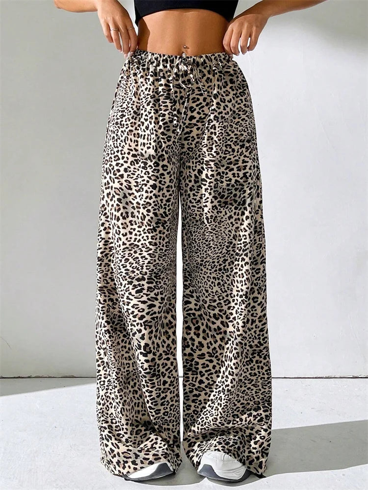 ELYRA™ | Leopard Wide-Leg Trousers