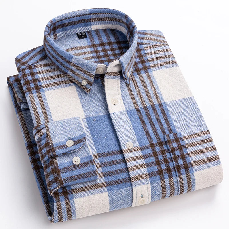 Dave | Kasner Long Sleeve Plaid Cotton Shirt