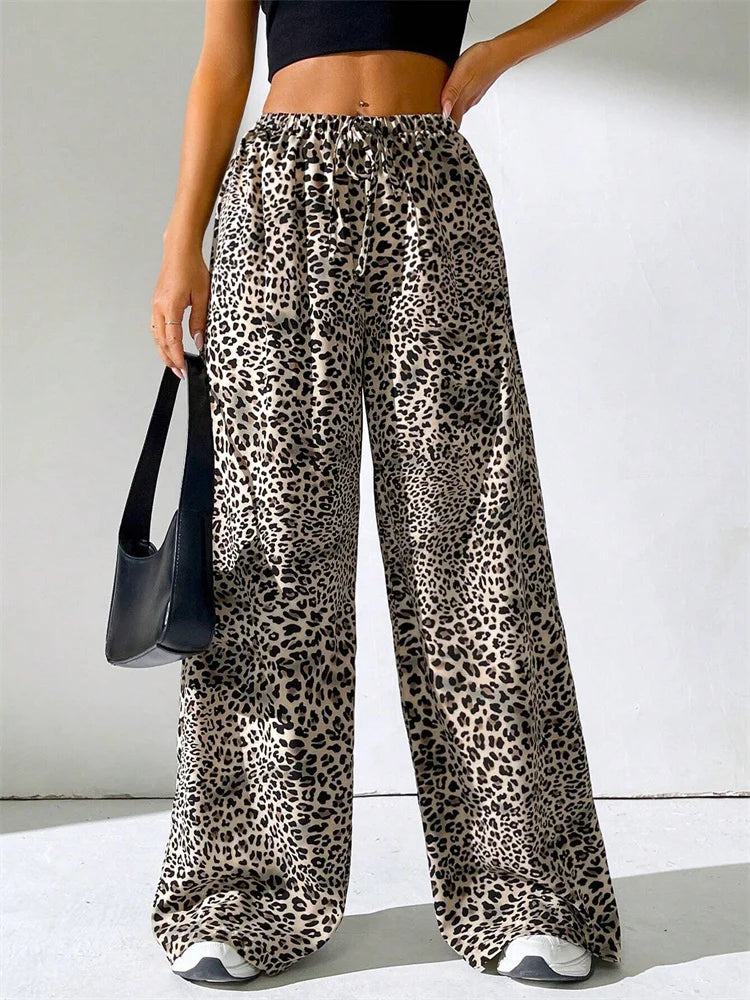 ELYRA™ | Leopard Wide-Leg Trousers