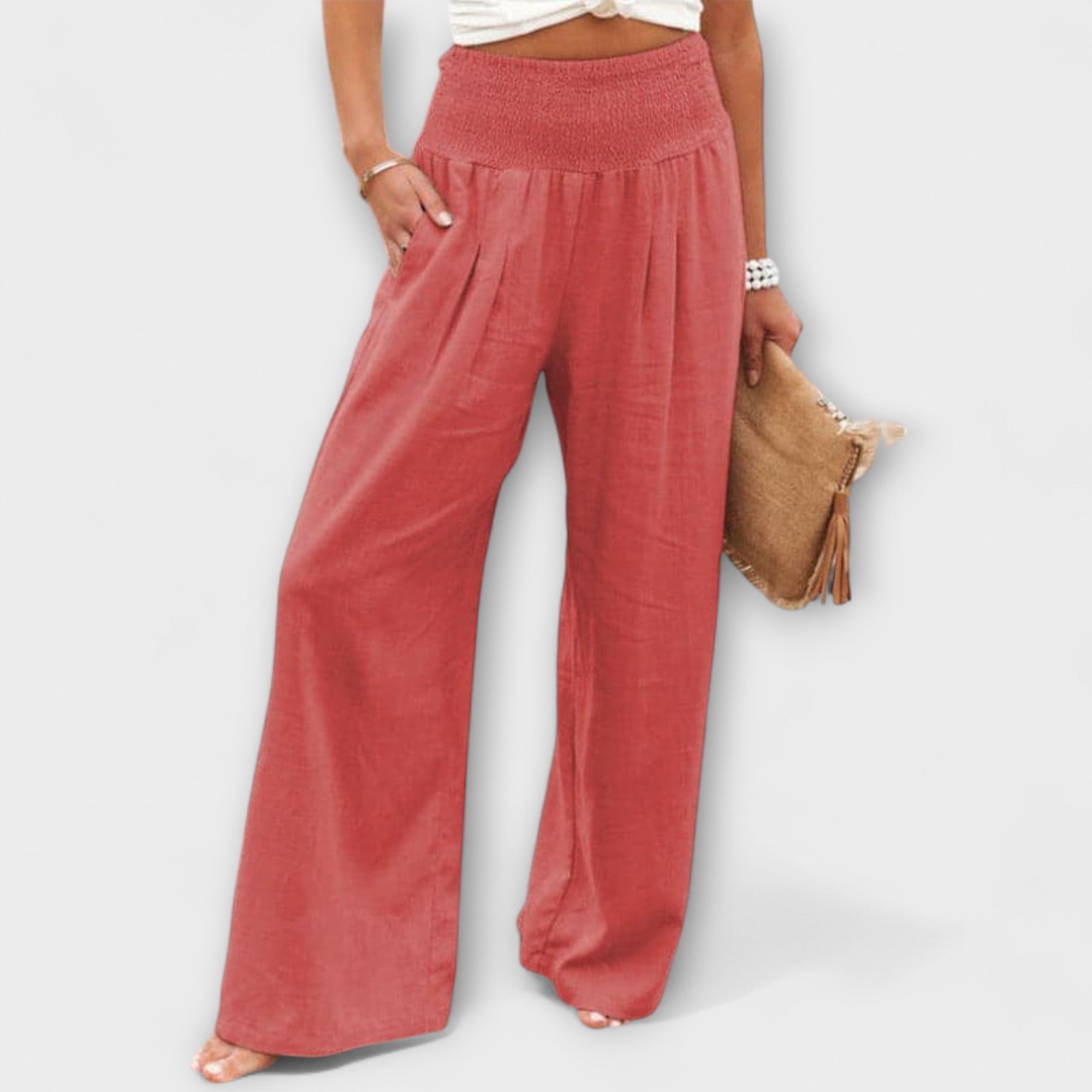 ELYRA™ | Casual Wide-Leg Linen Trousers