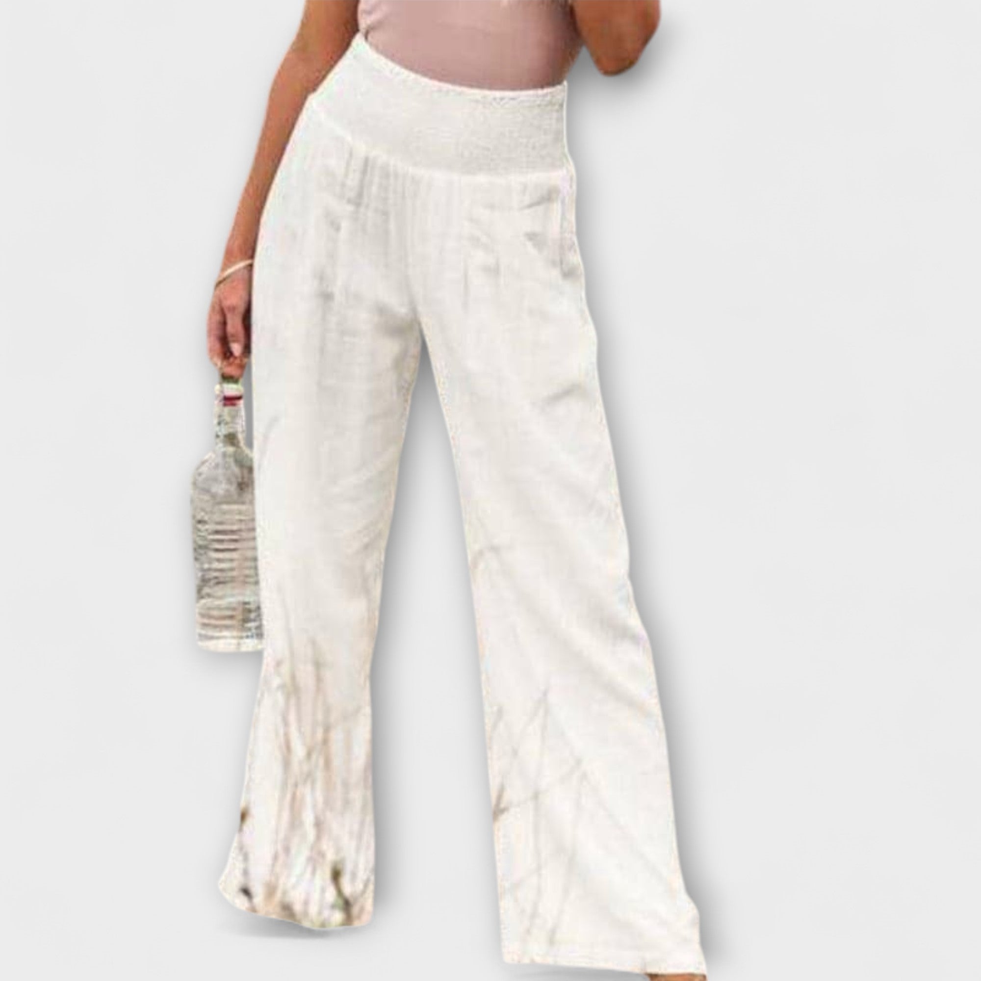ELYRA™ | Pantalon large en lin décontracté