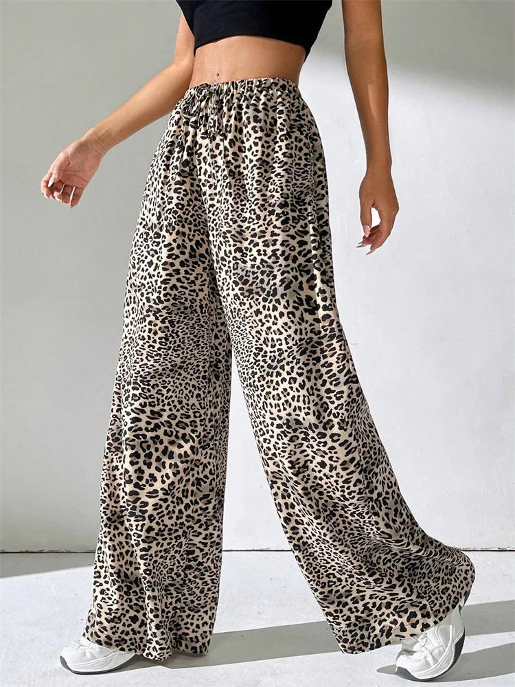 ELYRA™ | Leopard Wide-Leg Trousers