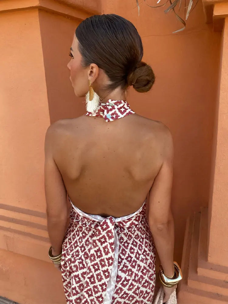 ELYRA™ | Ensemble à col halter au look de fleurs du désert
