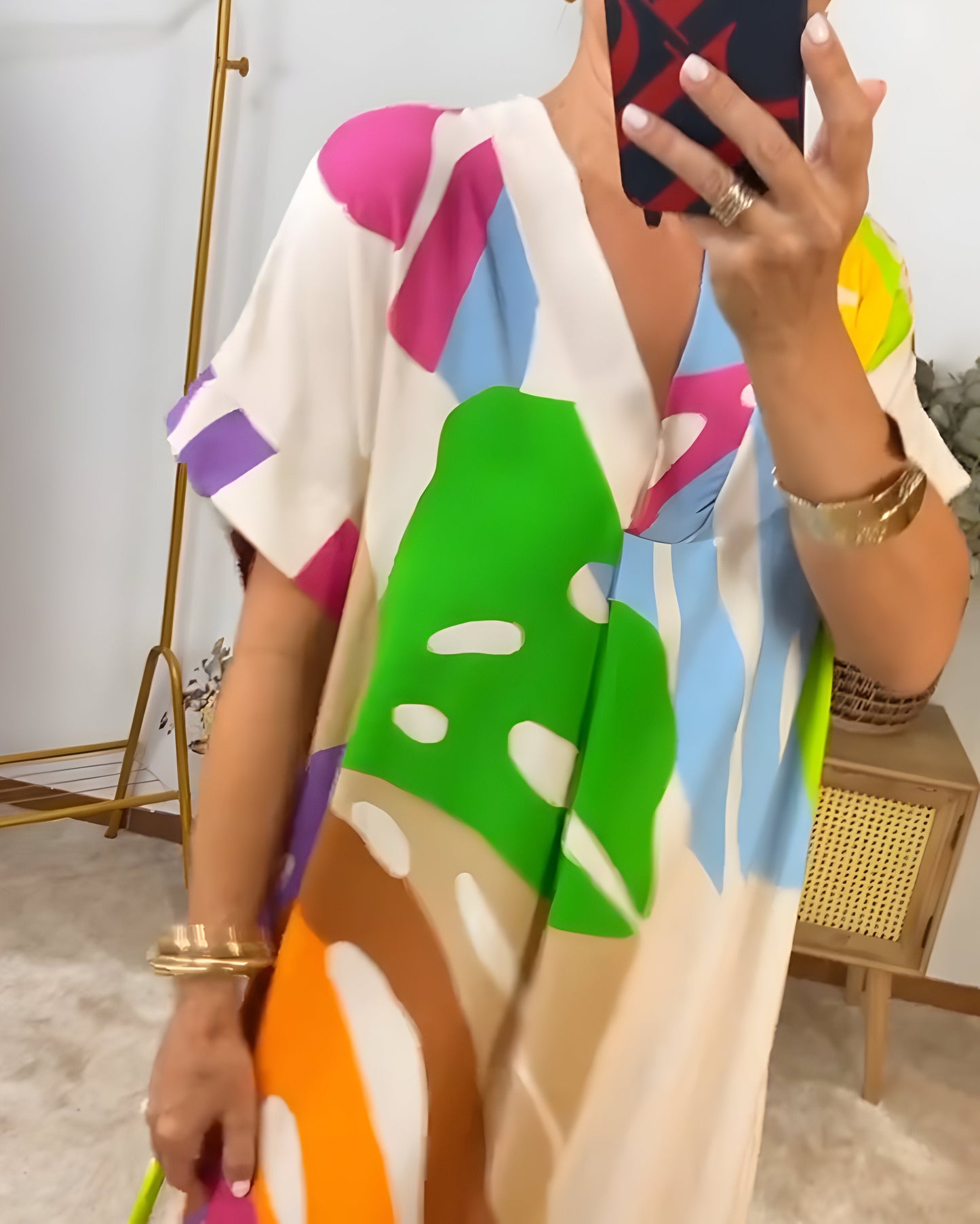 ELYRA™ | Long flowy dress with colourful patterns