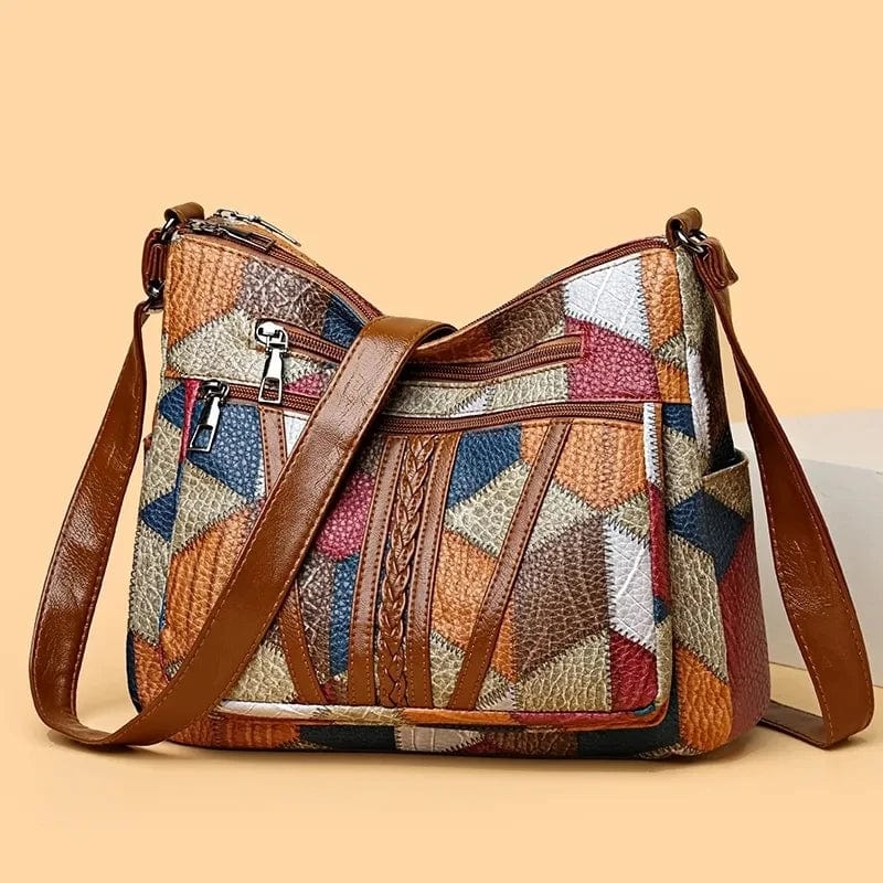 ELYRA™ | Mosaic Leather Handbag