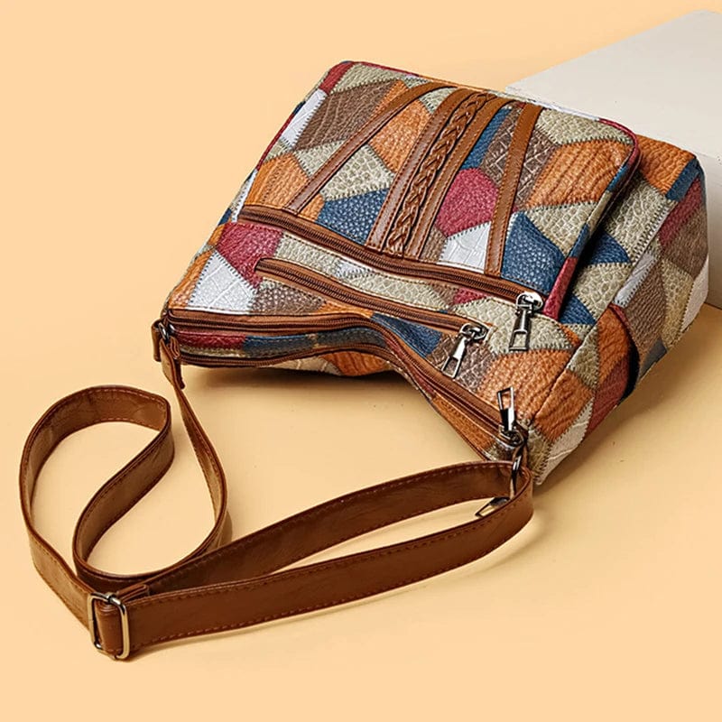 ELYRA™ | Mosaic Leather Handbag