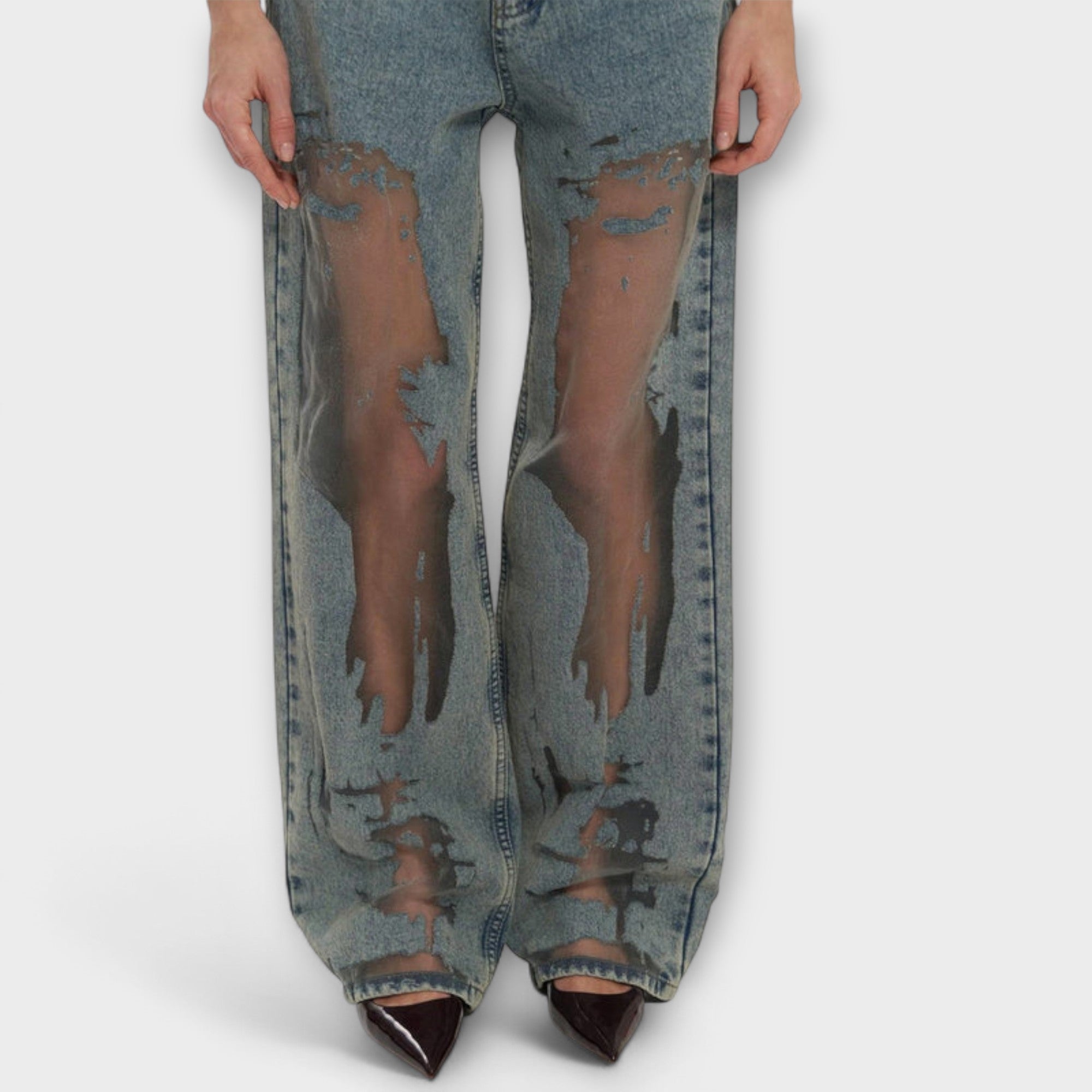 ELYRA™ | Jean en Denim Bleu Clair