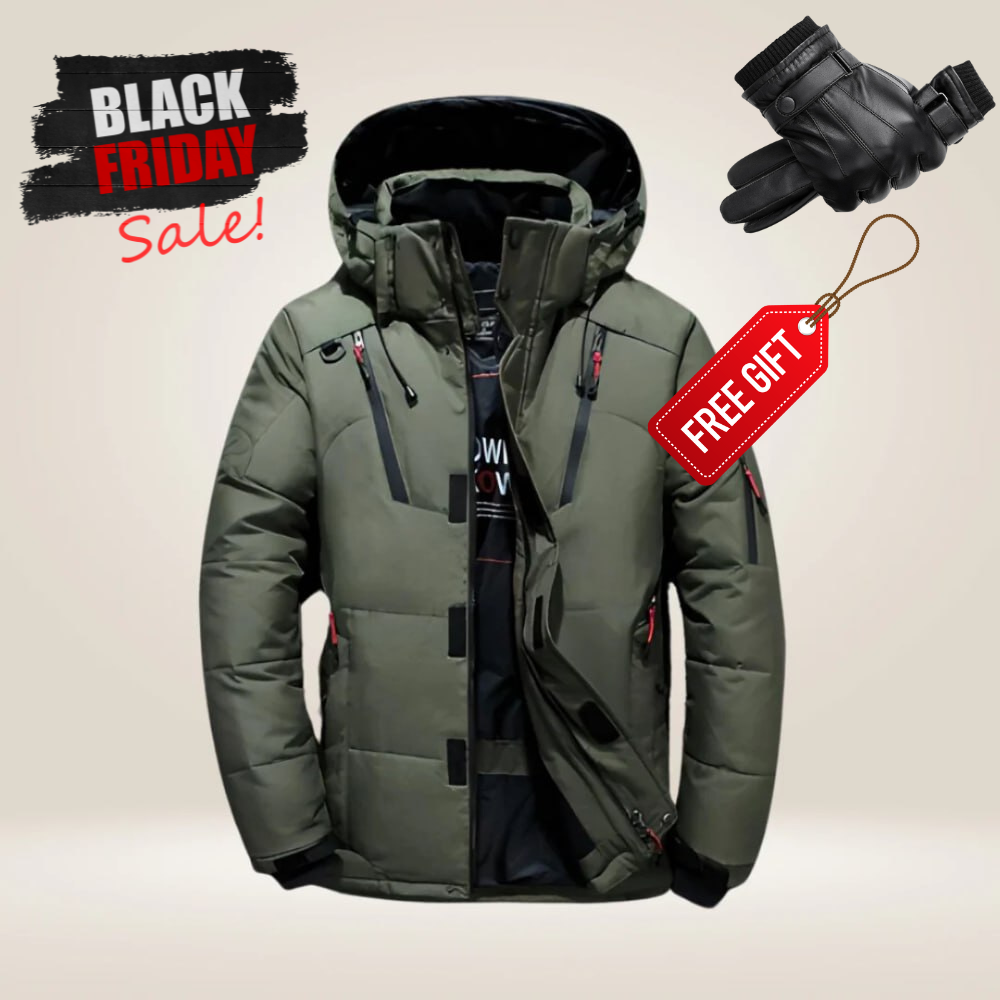 Marc | All-Weather Down Jacket + FREE GIFT LEATHER WOOL GLOVES!